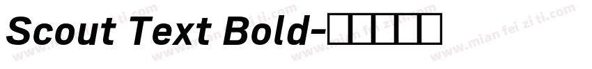 Scout Text Bold字体转换